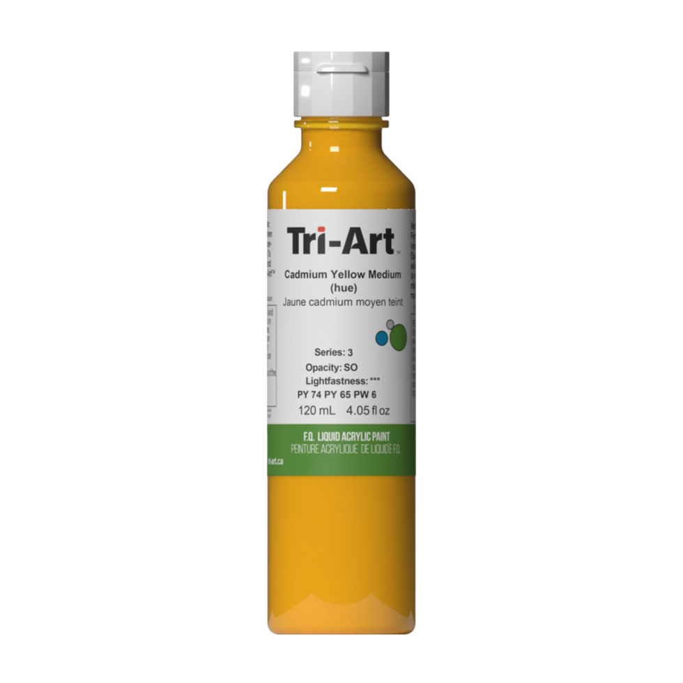 Tri-Art Liquid Acrylic Paint : Cadmium Yellow Medium (Hue)