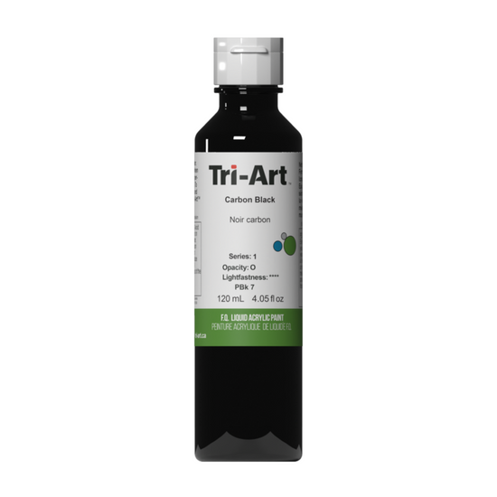 Tri-Art Liquid Acrylic Paint : Carbon Black
