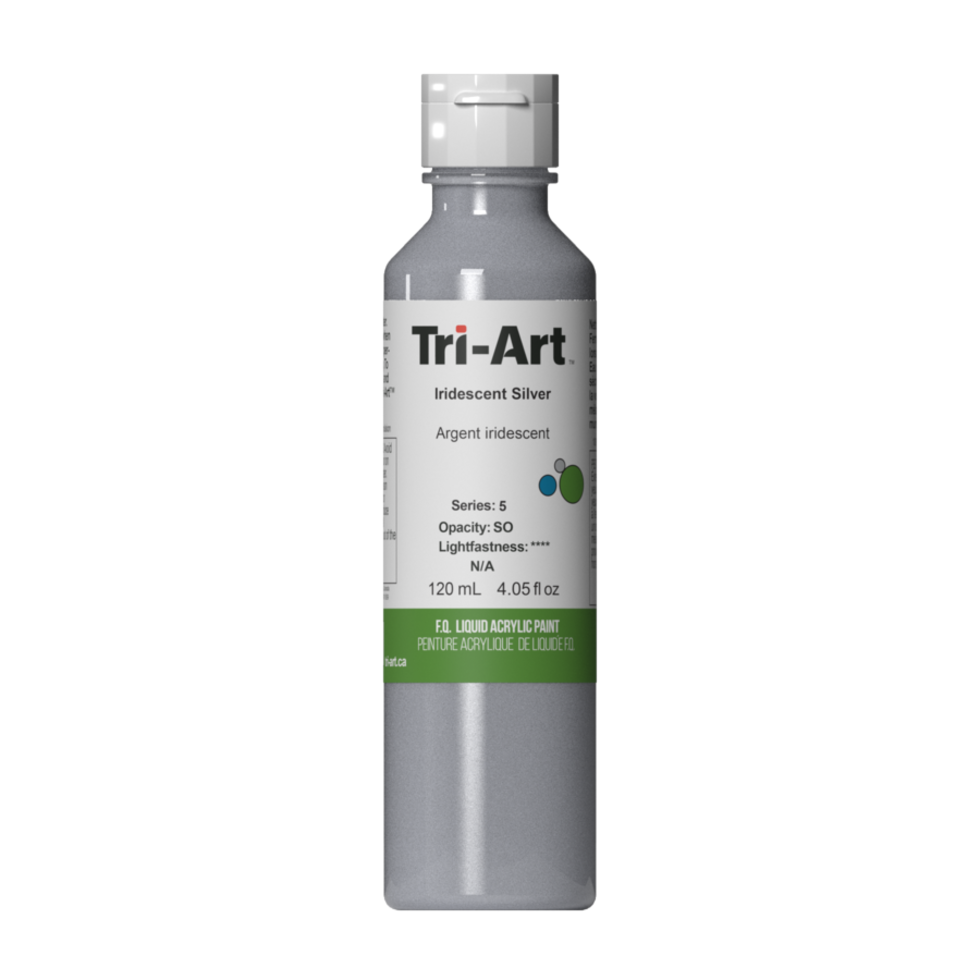 Tri-Art Liquid Acrylic Paint : Iridescent Silver