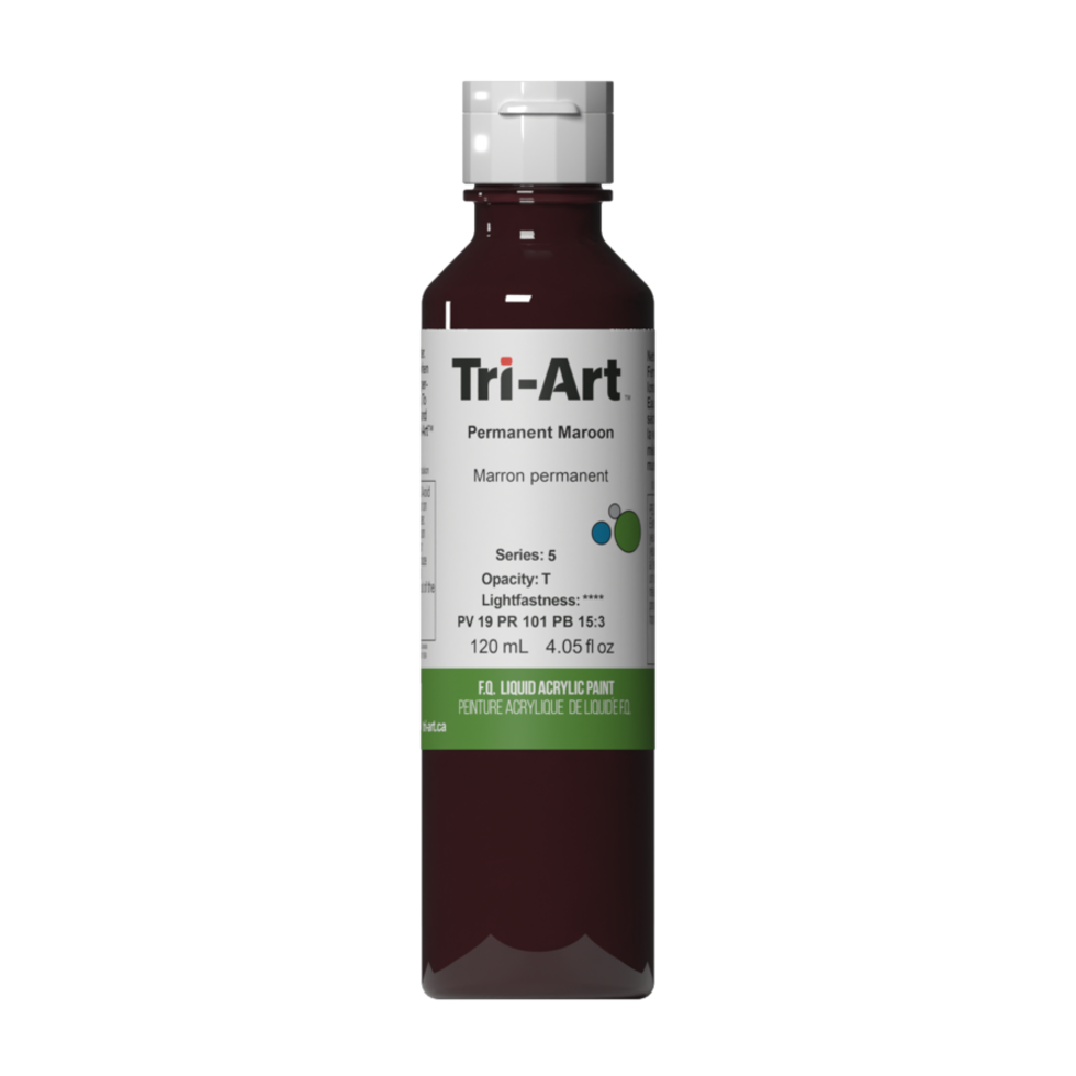 Load image into Gallery viewer, Tri-Art Liquid Acrylic Paint : Permanent Maroon
