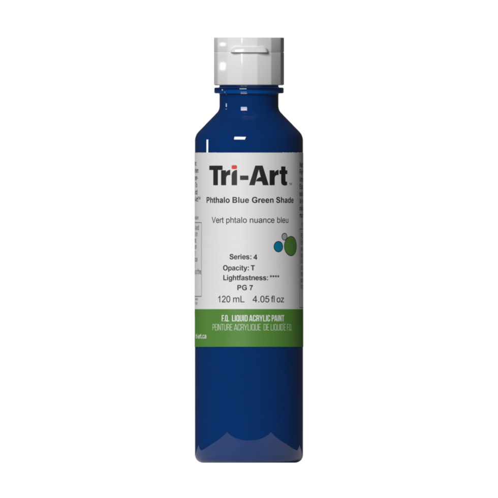 Tri-Art Liquid Acrylic Paint : Phthalo Blue Green Shade