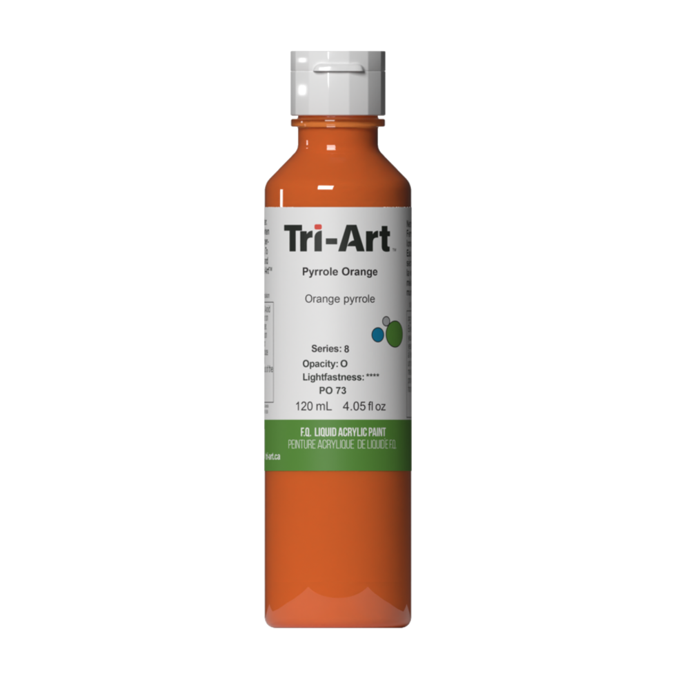 Tri-Art Liquid Acrylic Paint : Pyrrole Orange