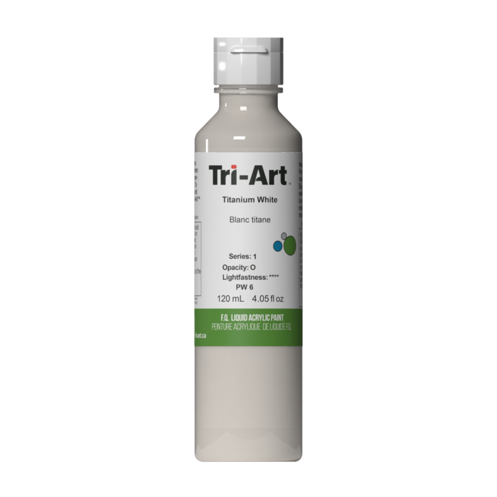Load image into Gallery viewer, Tri-Art Liquid Acrylic Paint : Titanium White
