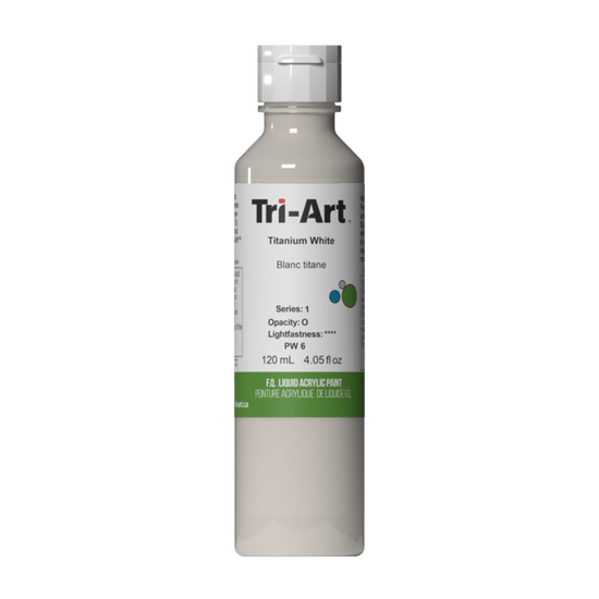 Load image into Gallery viewer, Tri-Art Liquid Acrylic Paint : Titanium White
