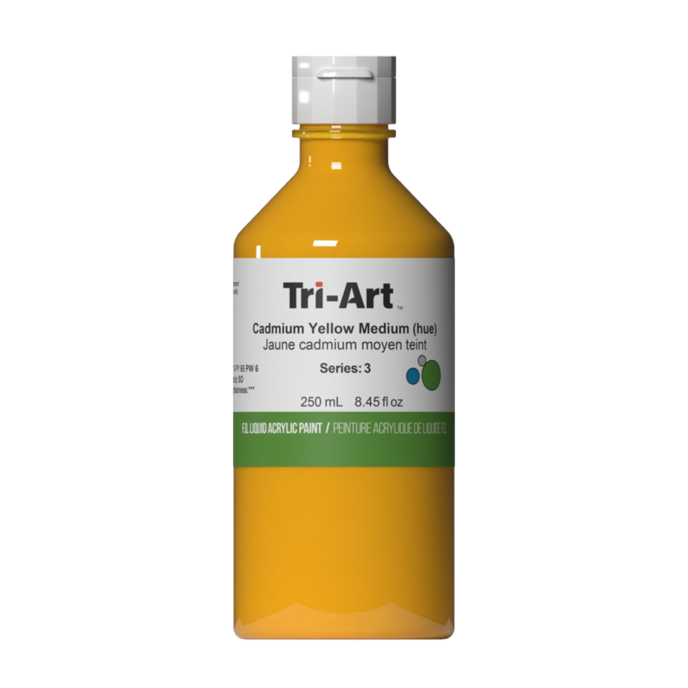 Tri-Art Liquid Acrylic Paint : Cadmium Yellow Medium (Hue)